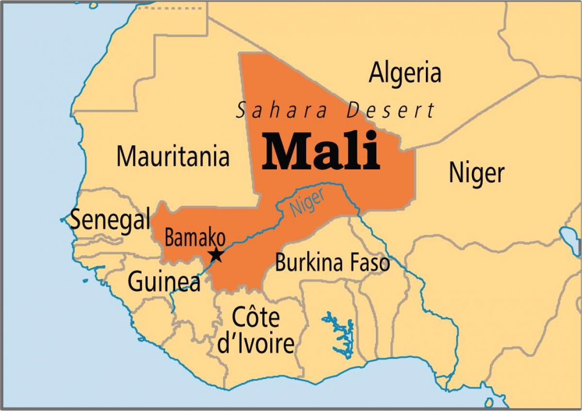 Bamako haritası Mali