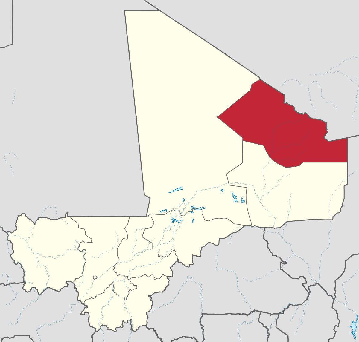 Mali'nin kidal haritası 