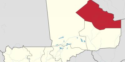 Mali'nin kidal haritası 