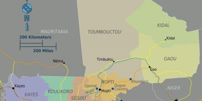 Mali haritası bölgeler