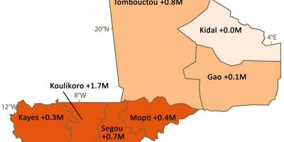 Mali nüfusu haritası 